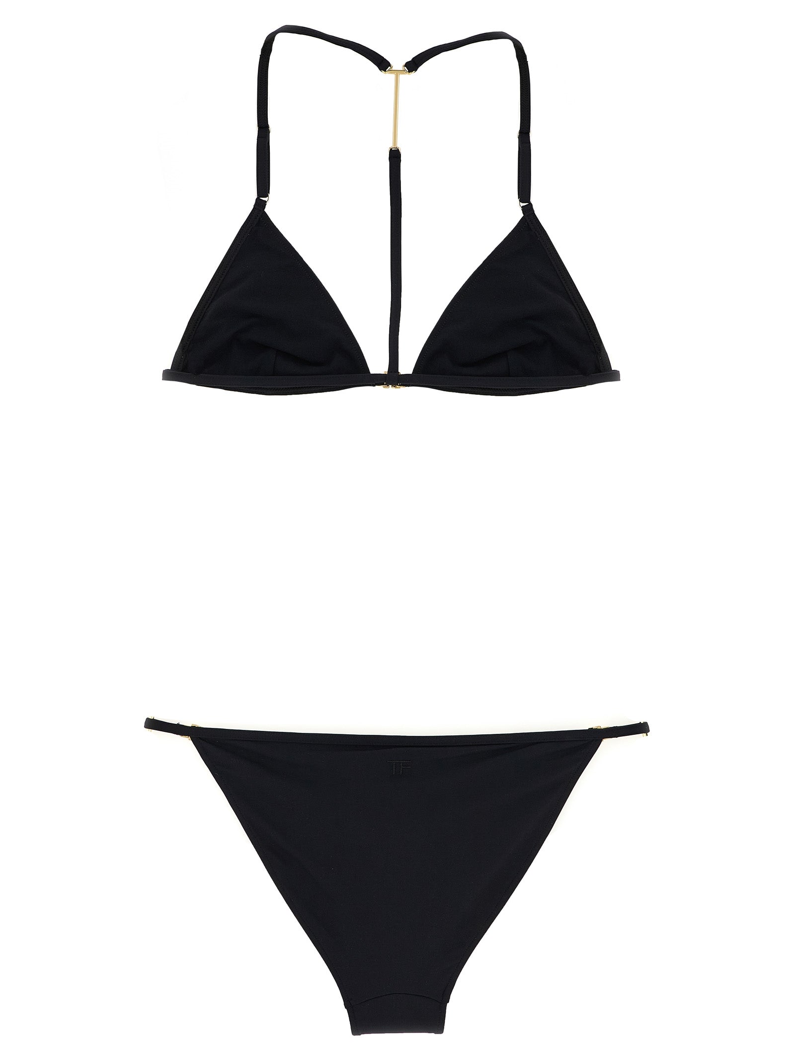 T Bikini Black Polyamide Beachwear