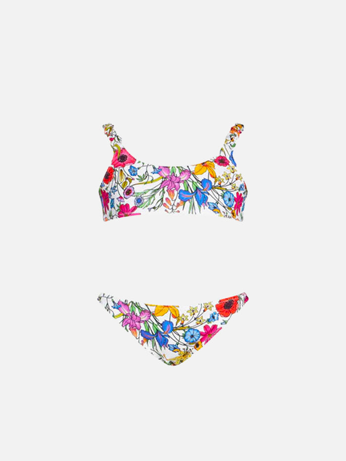 Girl Bralette With Flower Print __single__ Bikini