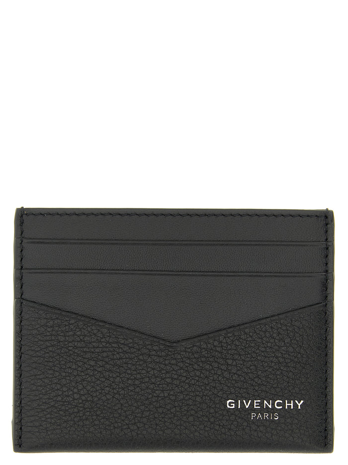 Leather cardholder Black Calfskin (bos Taurus) Wallets, Card Holders