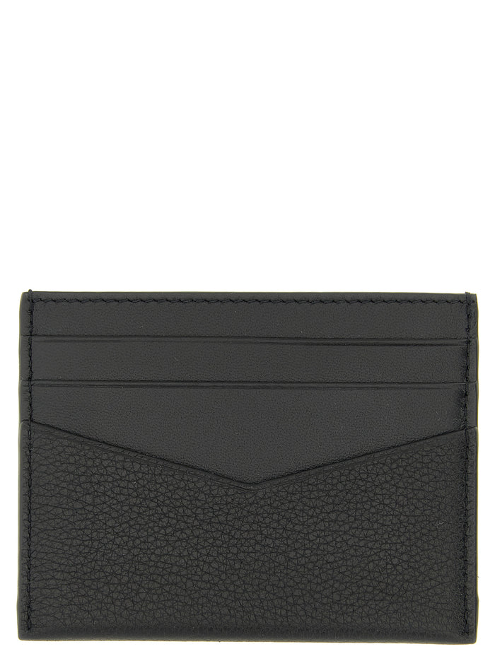 Leather cardholder Black Calfskin (bos Taurus) Wallets, Card Holders