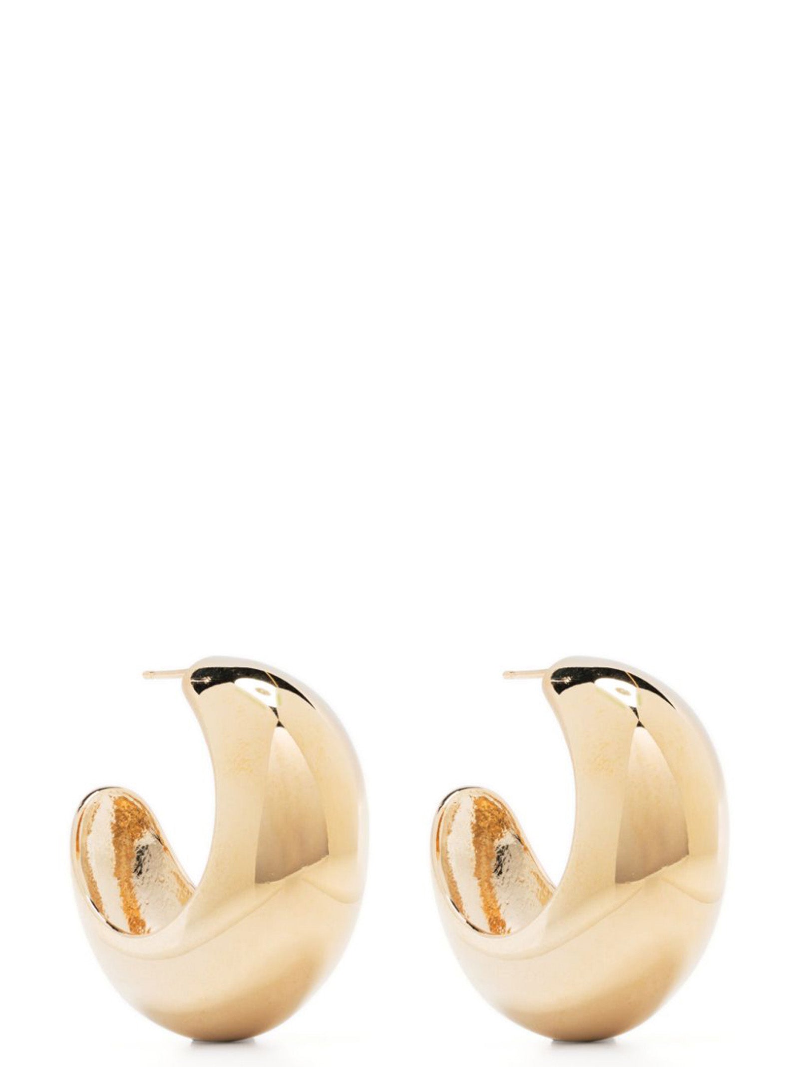 Shiny Crescent earrings Gold Laiton Jewelry