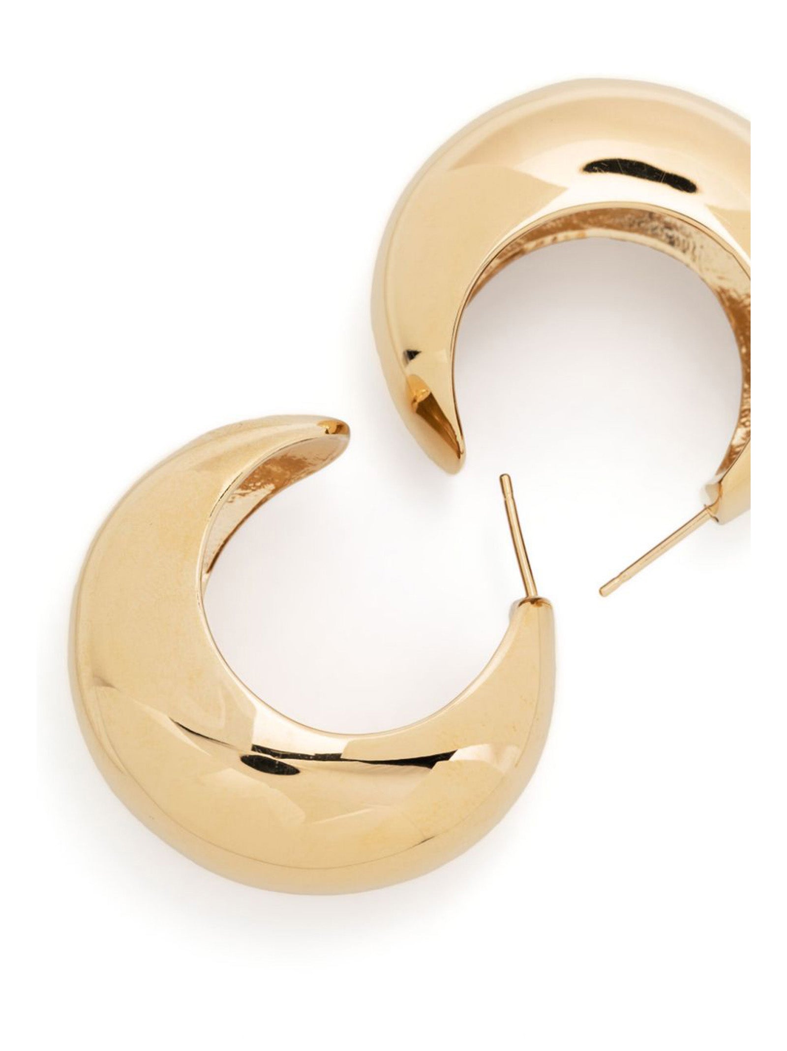 Shiny Crescent earrings Gold Laiton Jewelry