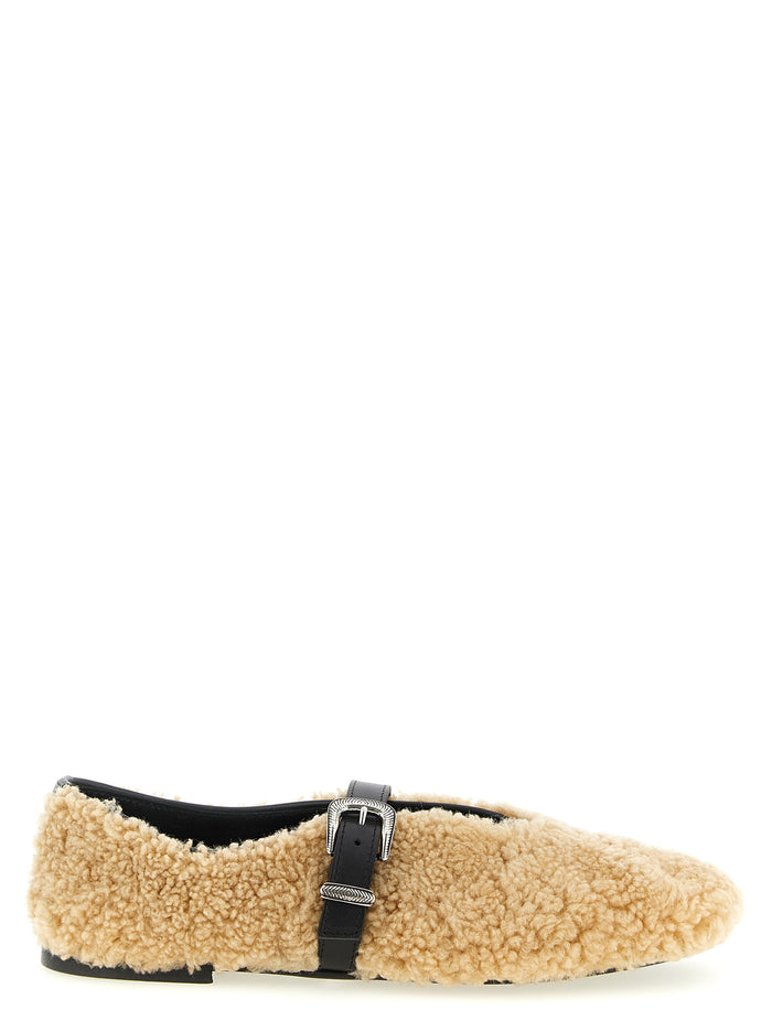 Jude ballet flats Beige Calfskin Leather (bos Taurus) Flat Shoes