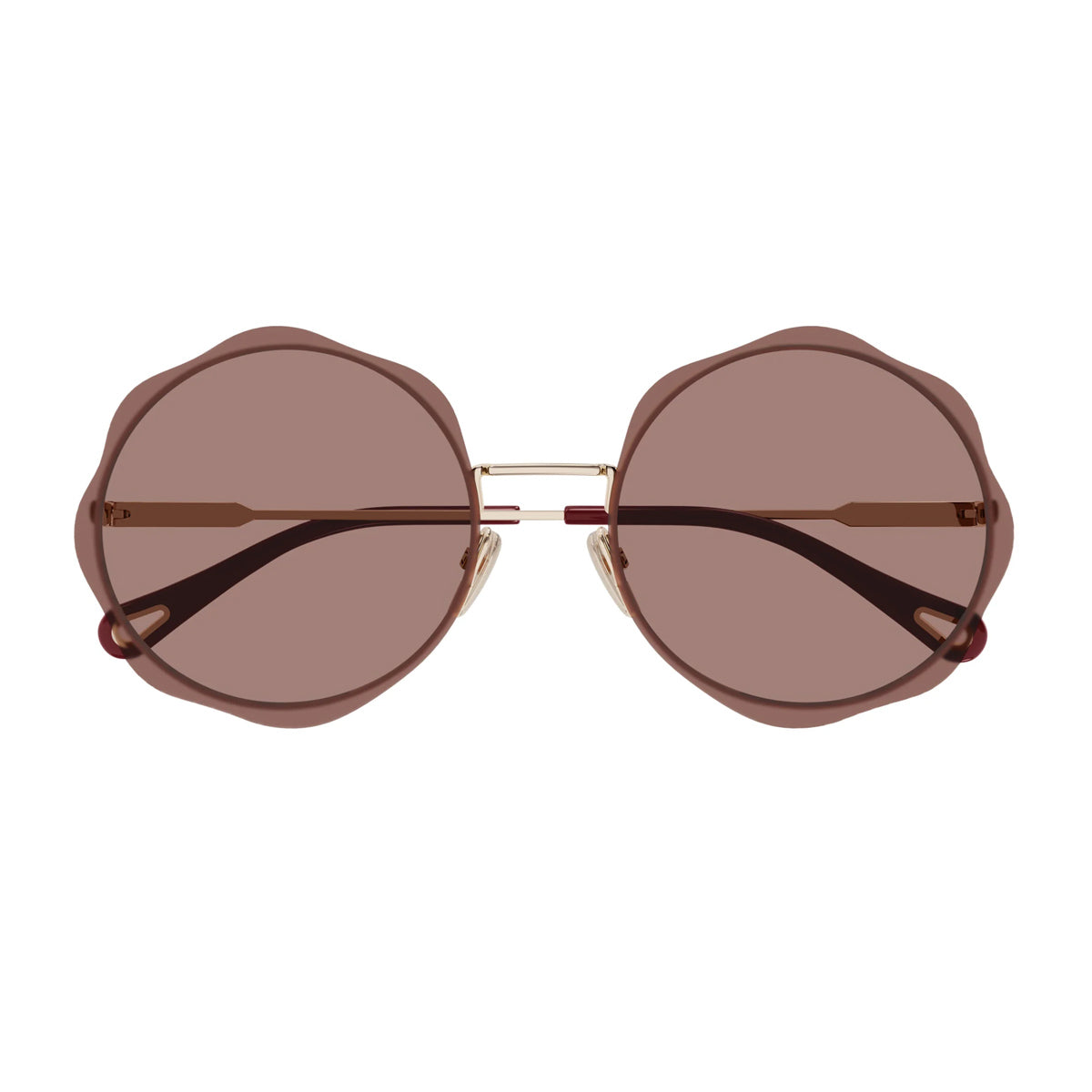 Chloé CH0202S Linea 003 Gold Red Oro Metal Occhiali Da Sole