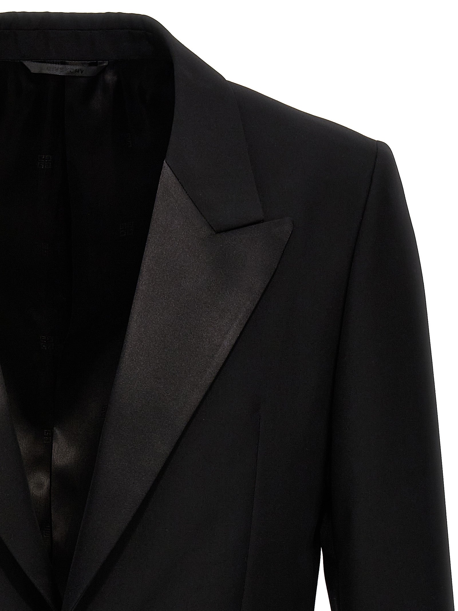 Peack Lapel blazer Black Wool