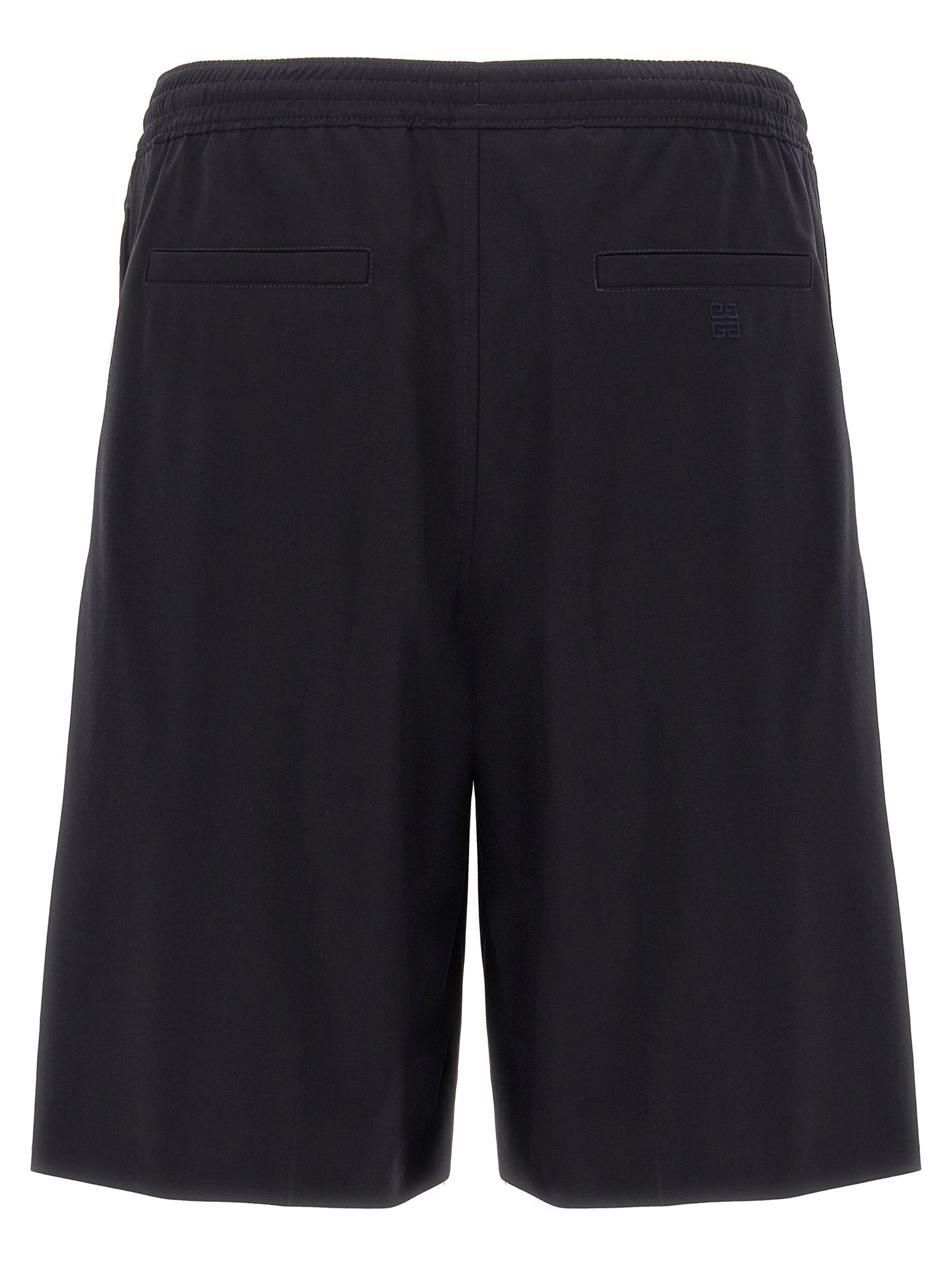 Tailoerd bermuda shorts Blue Elastane Polyamide Wool Bermuda