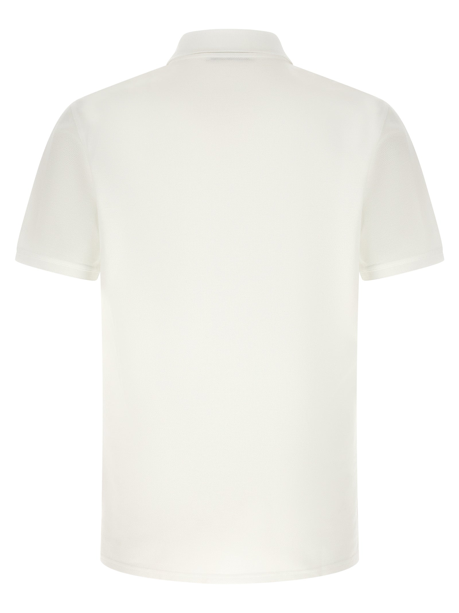 Pocket embroidery polo shirt White Cotton