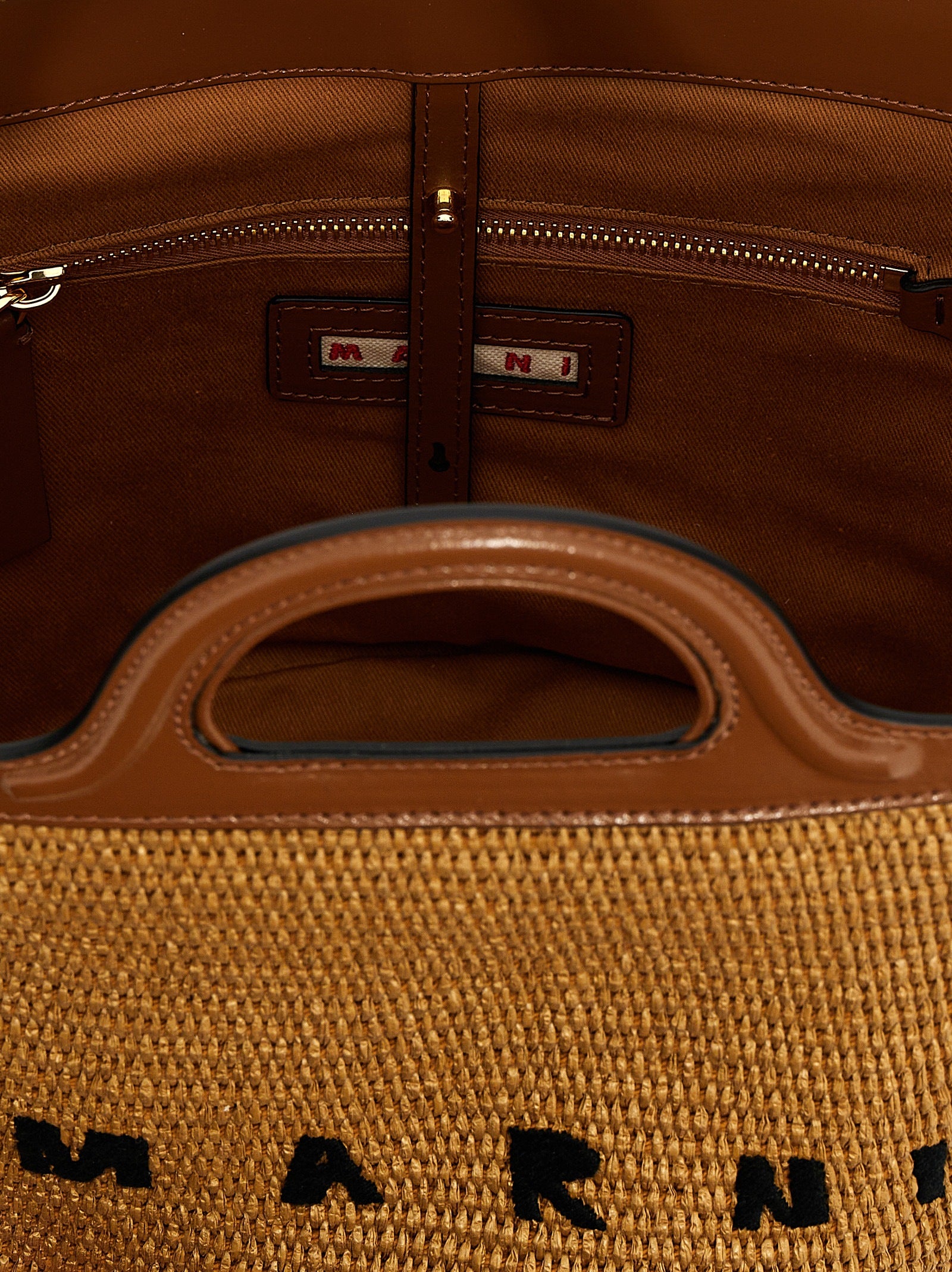 Tropicalia Small handbag Brown Cotton Hand Bags