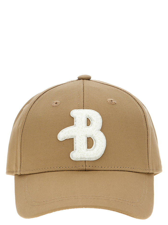 Logo Cap Beige Cotton Hat