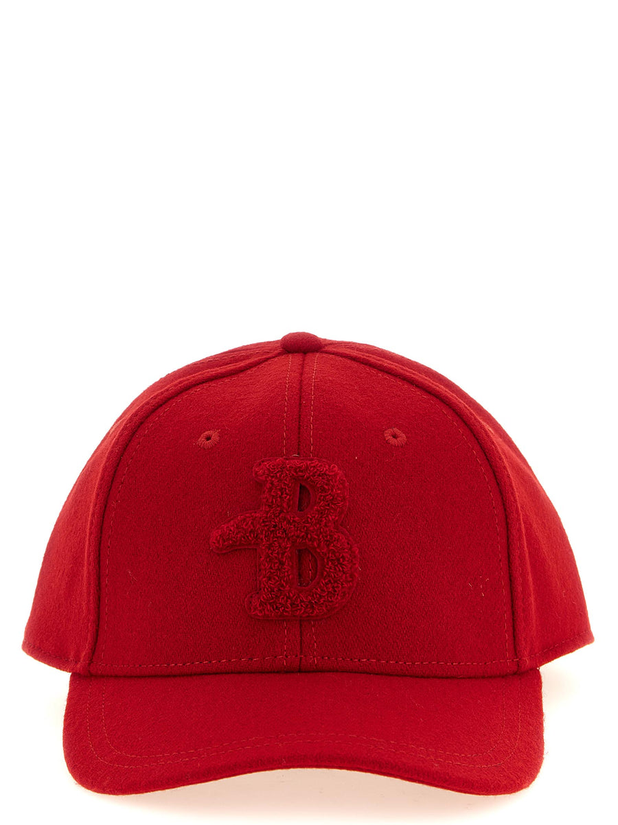 Ballantyne Embossed Monogram Baseball Cap — Red