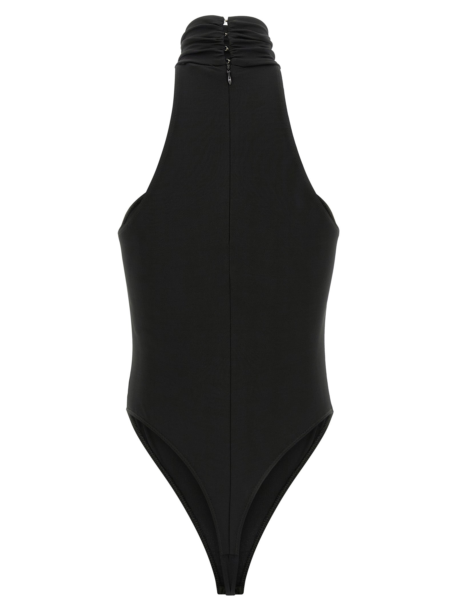 Jewel detail bodysuit Black Viscose Tops