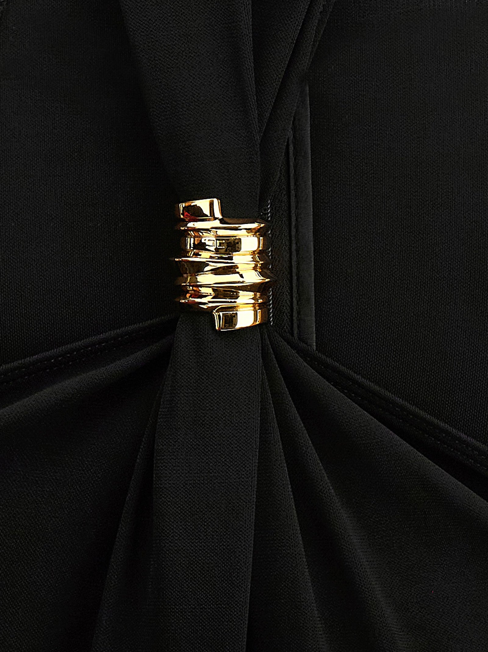 Jewel detail bodysuit Black Viscose Tops