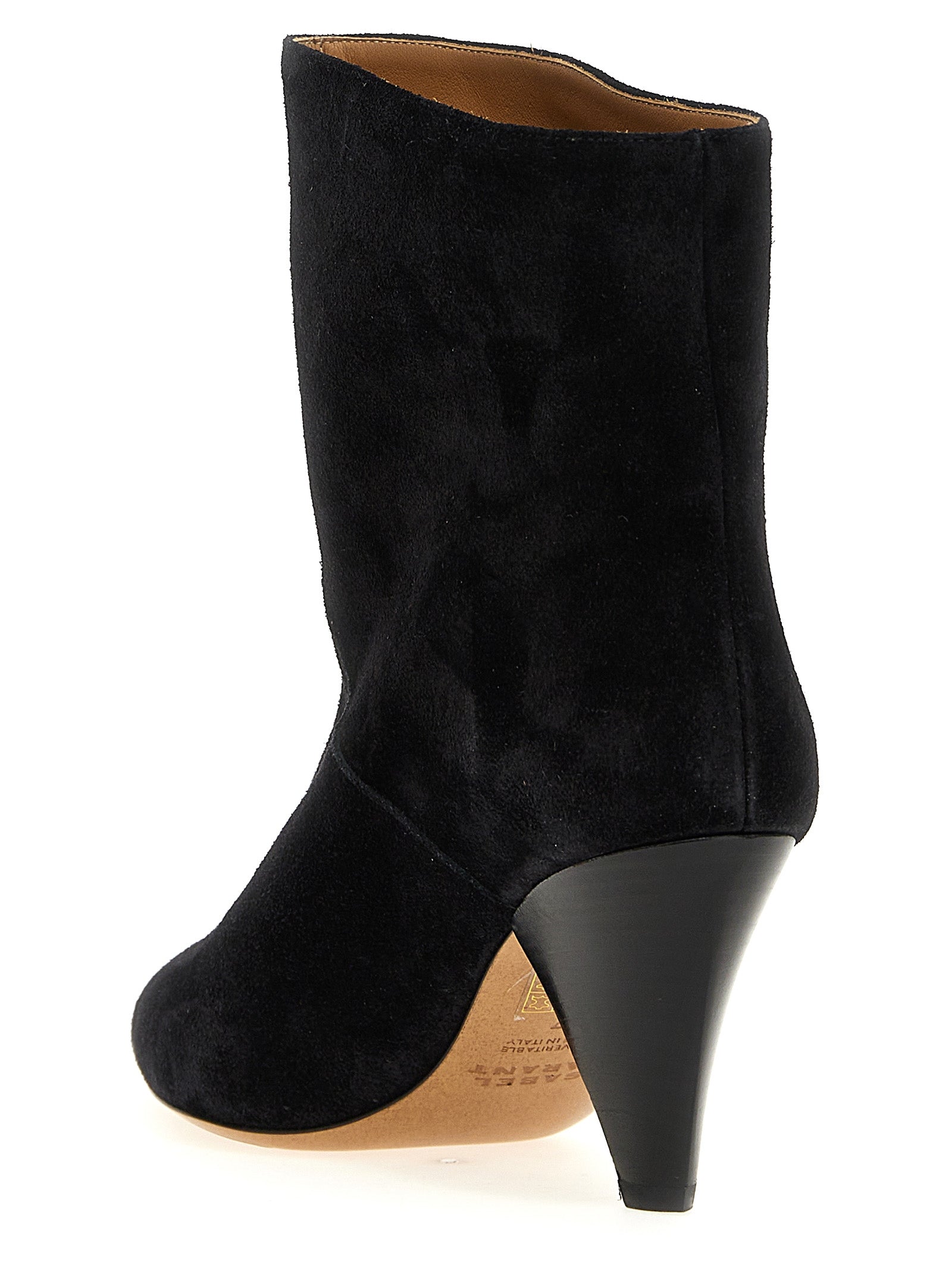 Loline Ankle Boots Black Calfskin Leather Boots