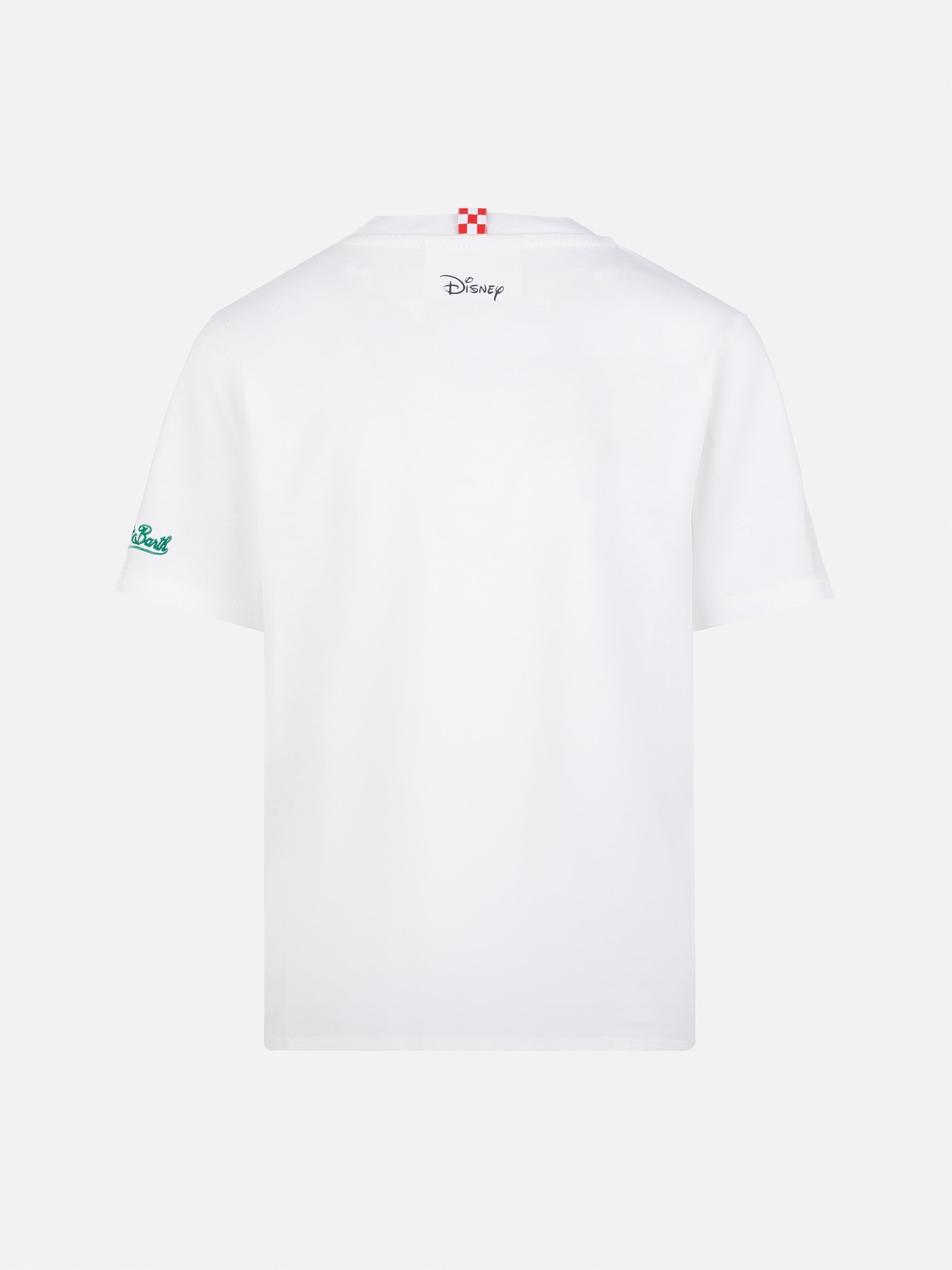 Heavy Cotton T-Shirt Cameron With Mickey Mouse Print And Embroidery | Disney Special Edition White
