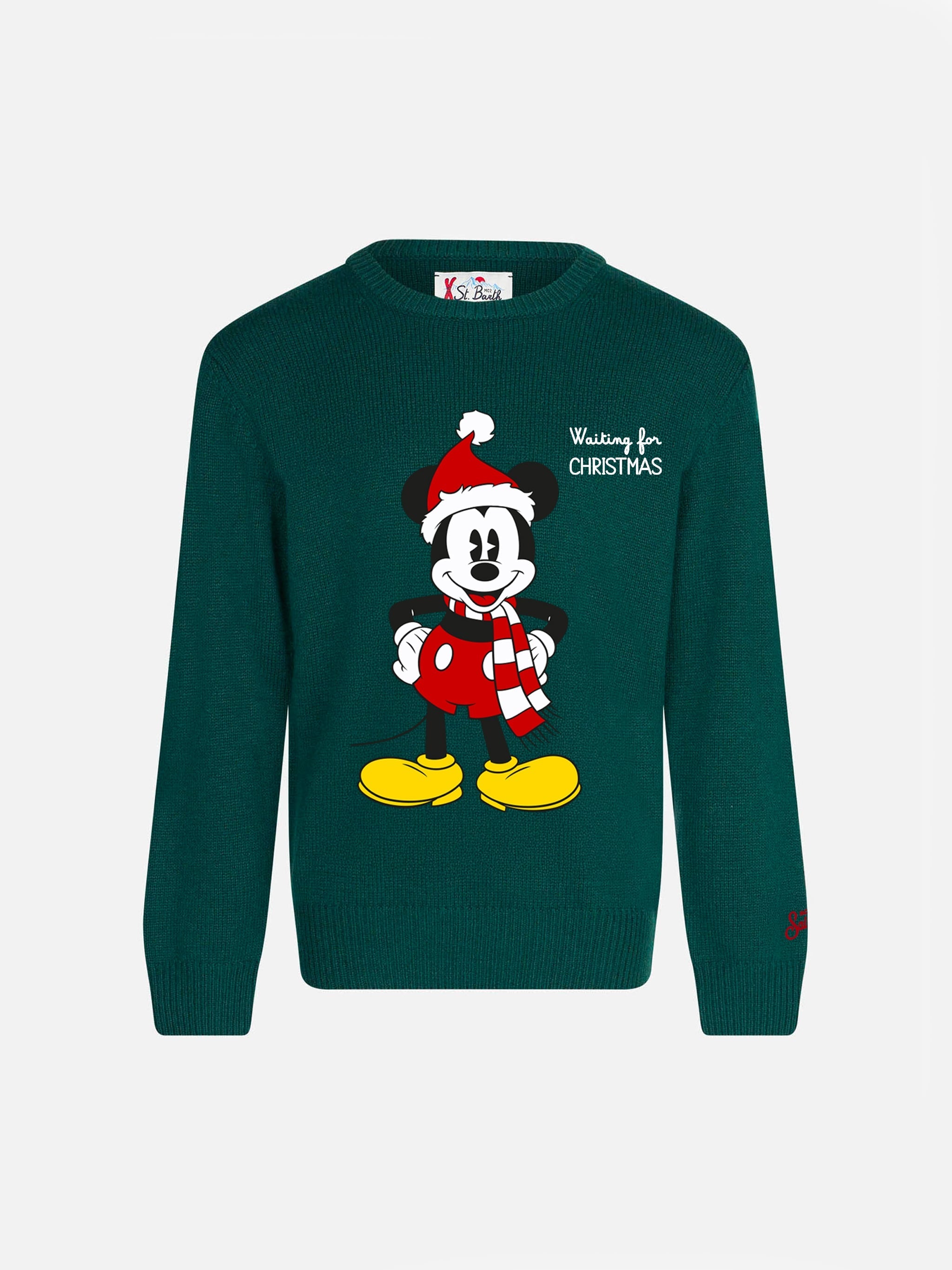 Crewneck Sweater Douglas With Mickey Mouse Jacquard | Disney Special Edition Green