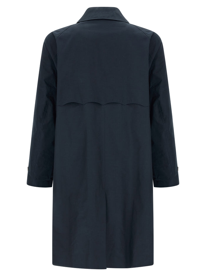 G12 coat Blue Polyester Coats, Trench