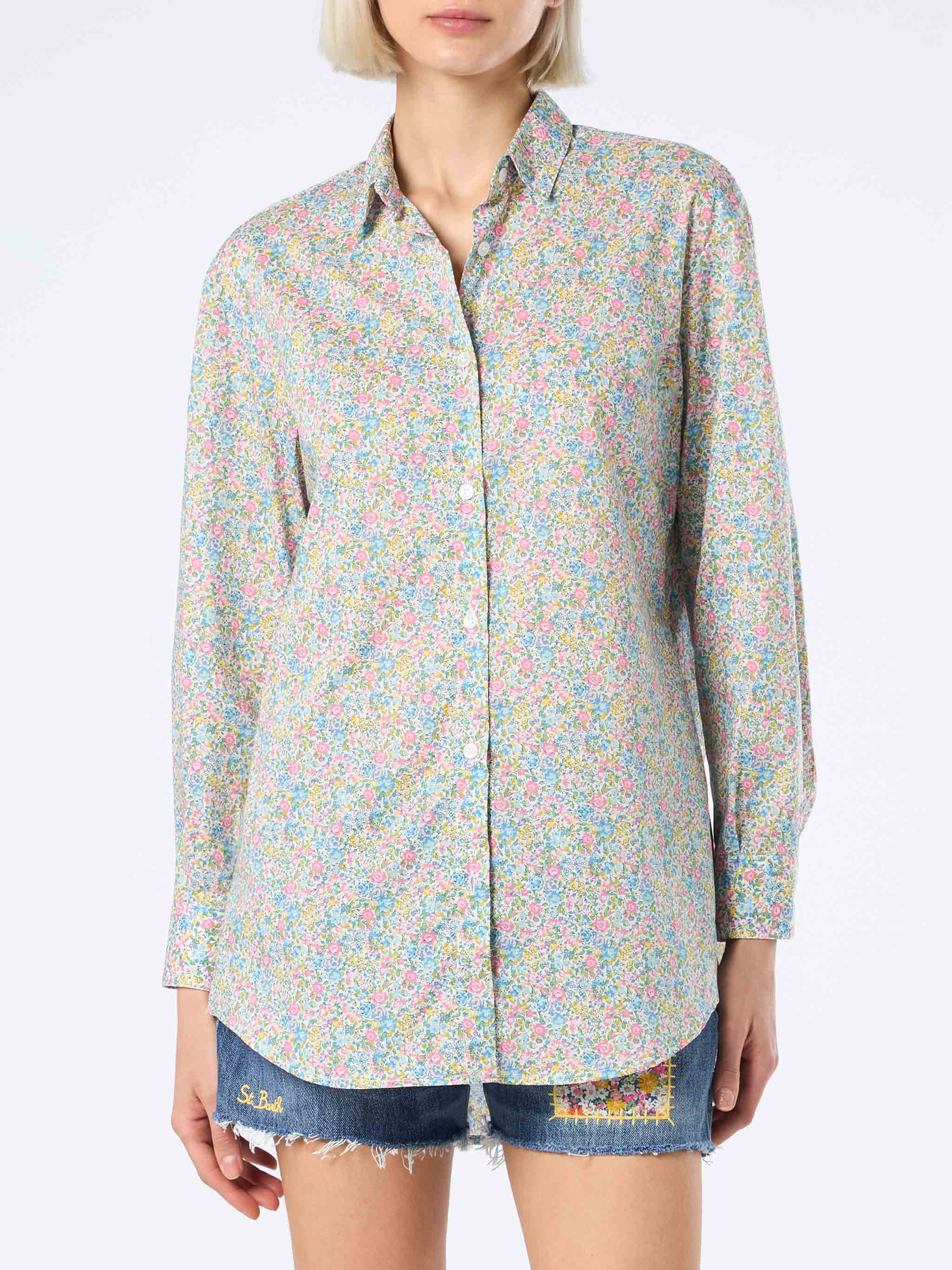 Multicolor Floral Brigitte Shirt | Special Edition Yellow