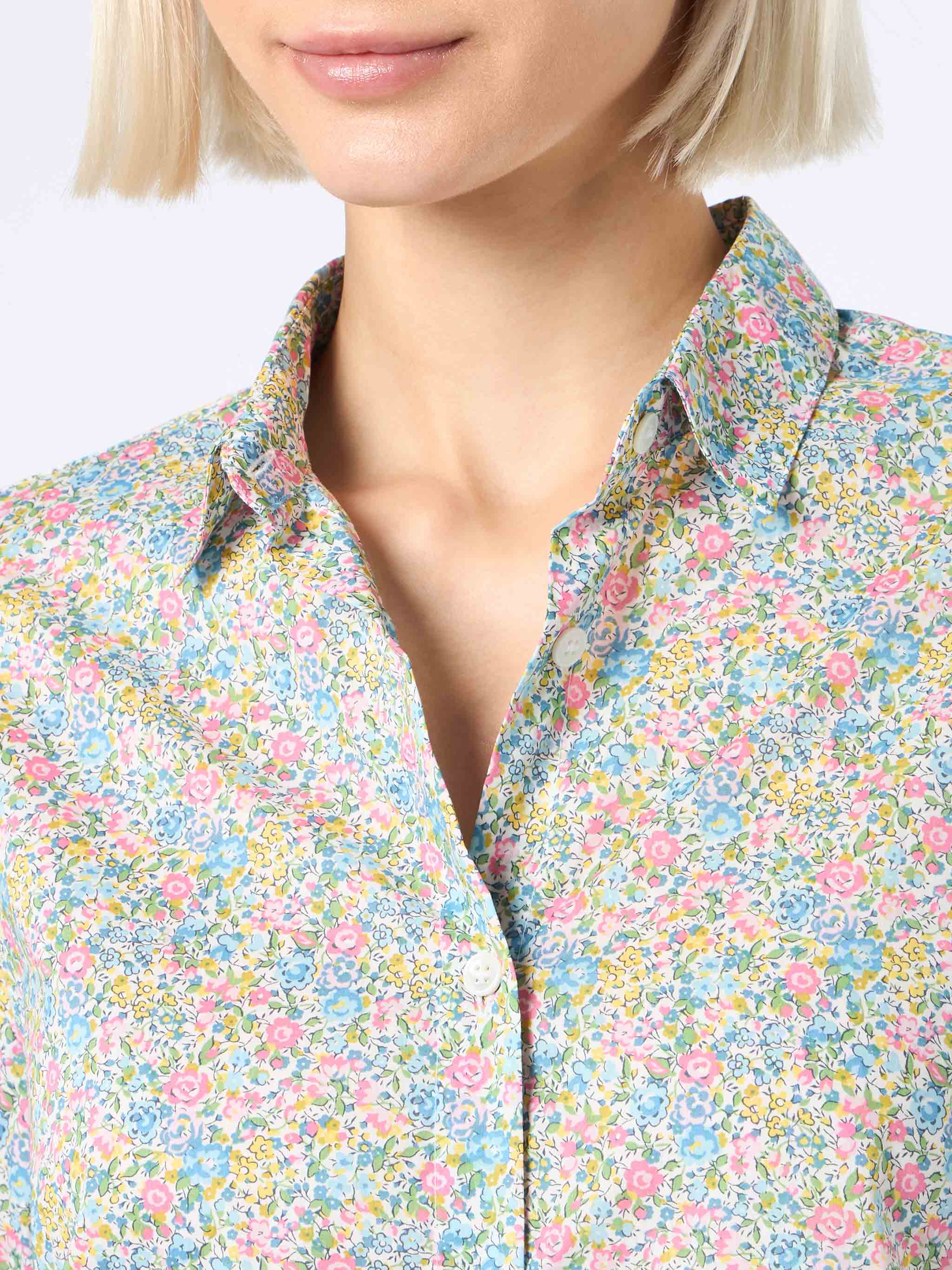 Multicolor Floral Brigitte Shirt | Special Edition Yellow