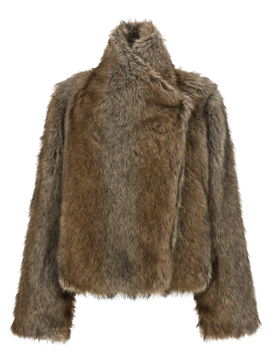 B&B Couture Brigitte First Coat — Brown
