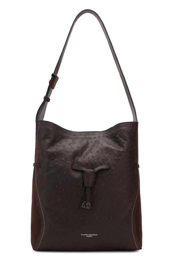 Shoulder Bag Sienna Espresso Leather Cow Hide
