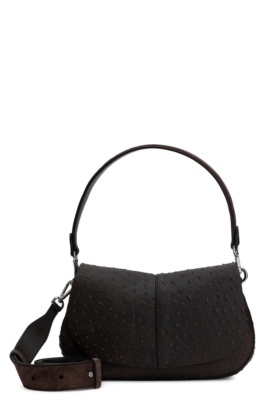 Shoulder Bag Espresso Calfskin Handbags