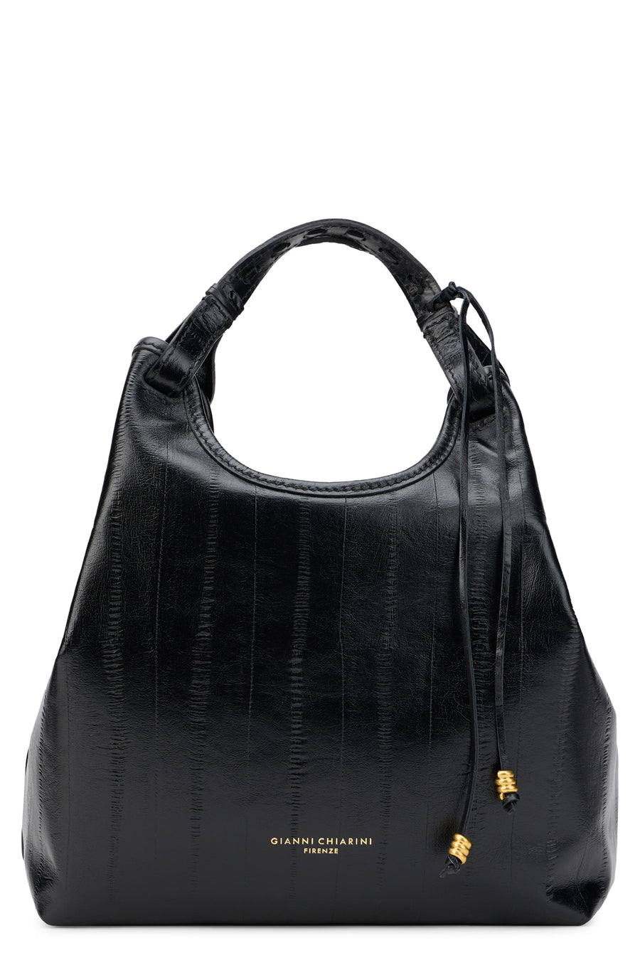 Hobo Shoulder Bag Black Calfskin Handbags