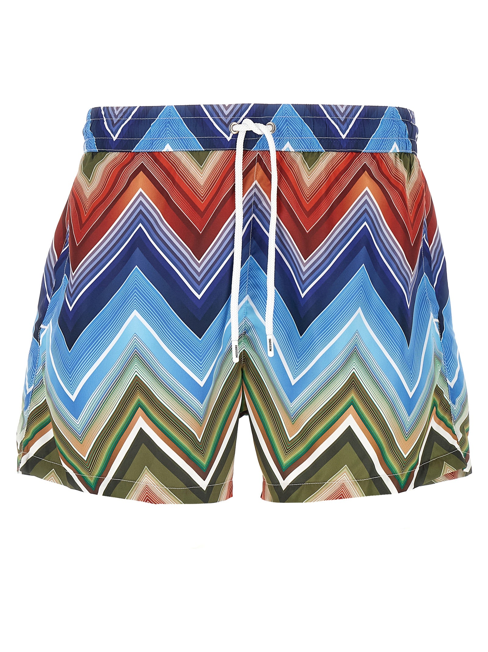 Macro zigzag swimsuit Multicolor Polyester Beachwear