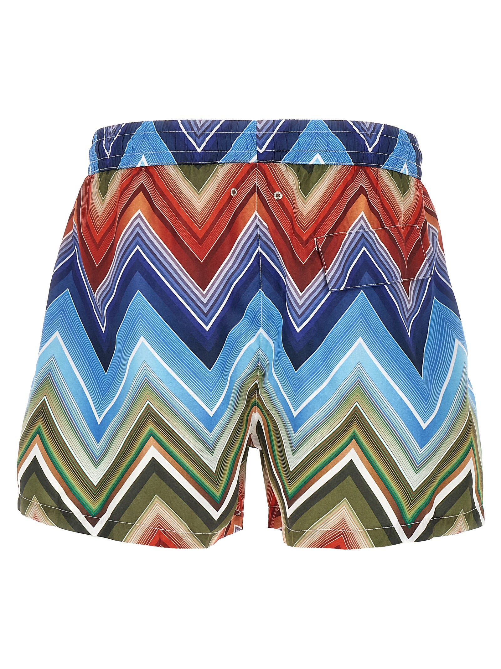 Macro zigzag swimsuit Multicolor Polyester Beachwear