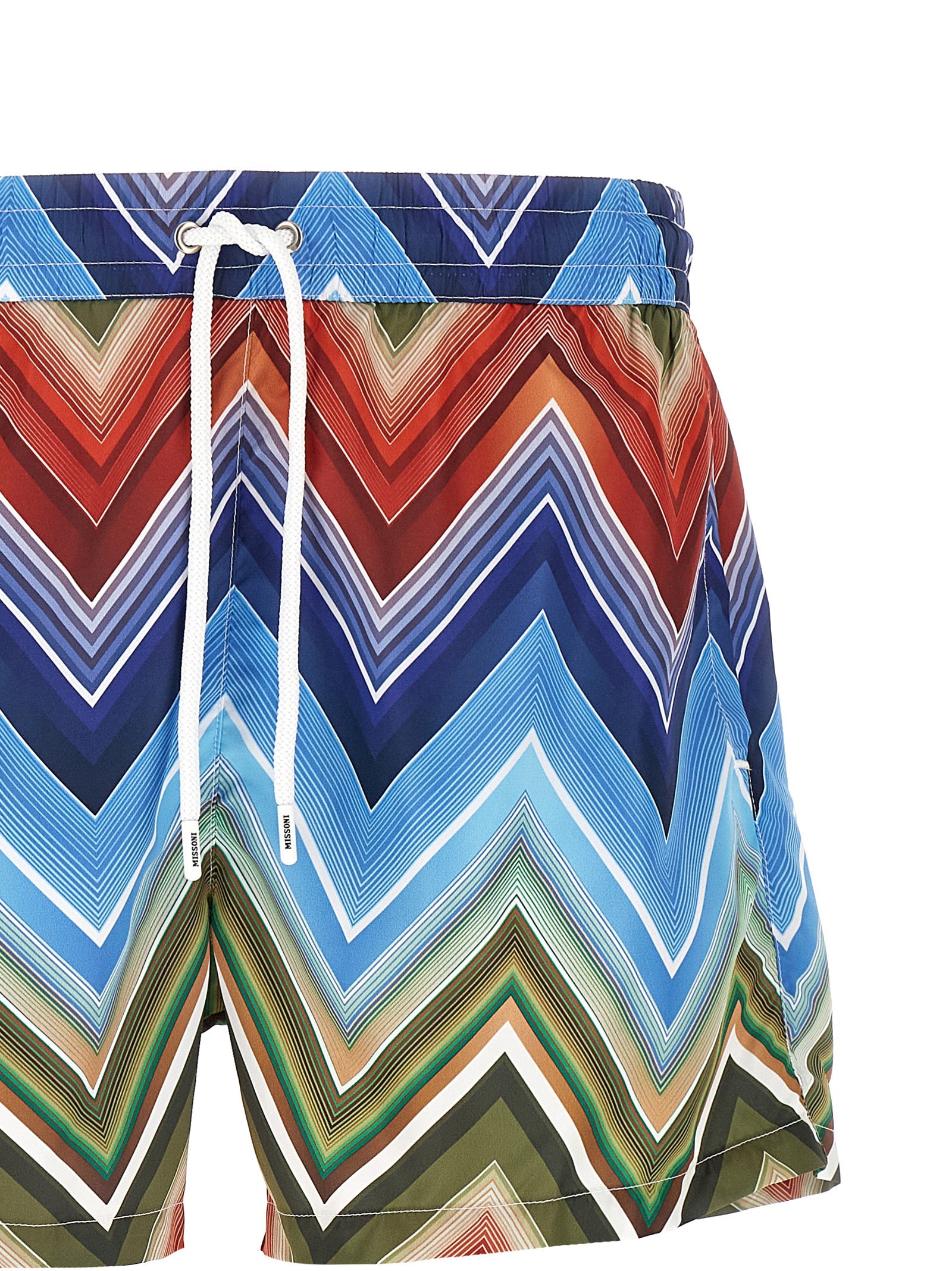 Macro zigzag swimsuit Multicolor Polyester Beachwear