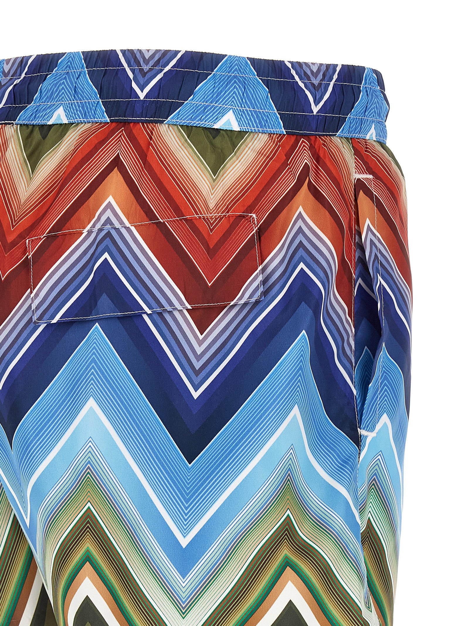 Macro zigzag swimsuit Multicolor Polyester Beachwear