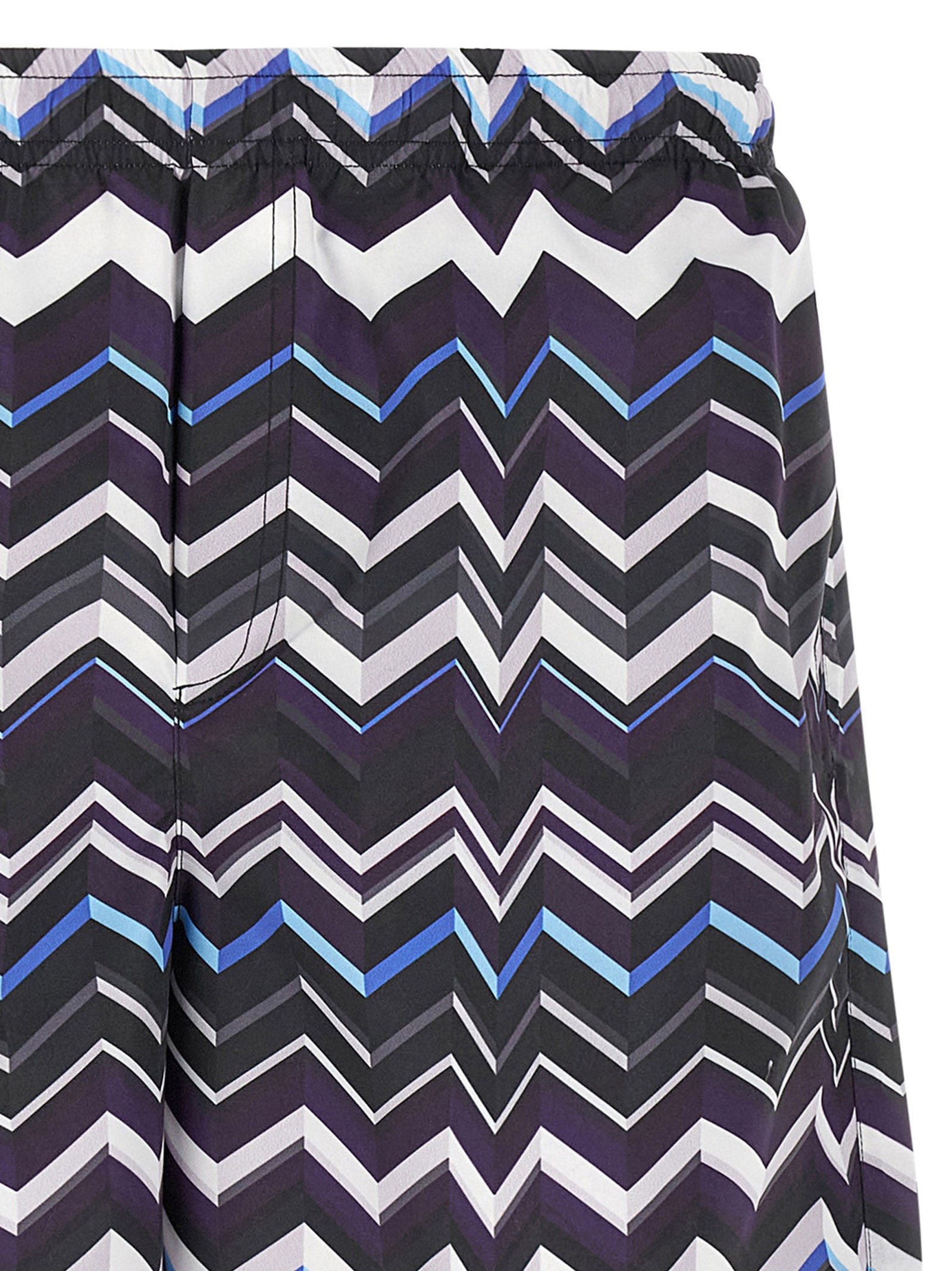 Irregular zig zag swimsuit Multicolor Polyester Beachwear