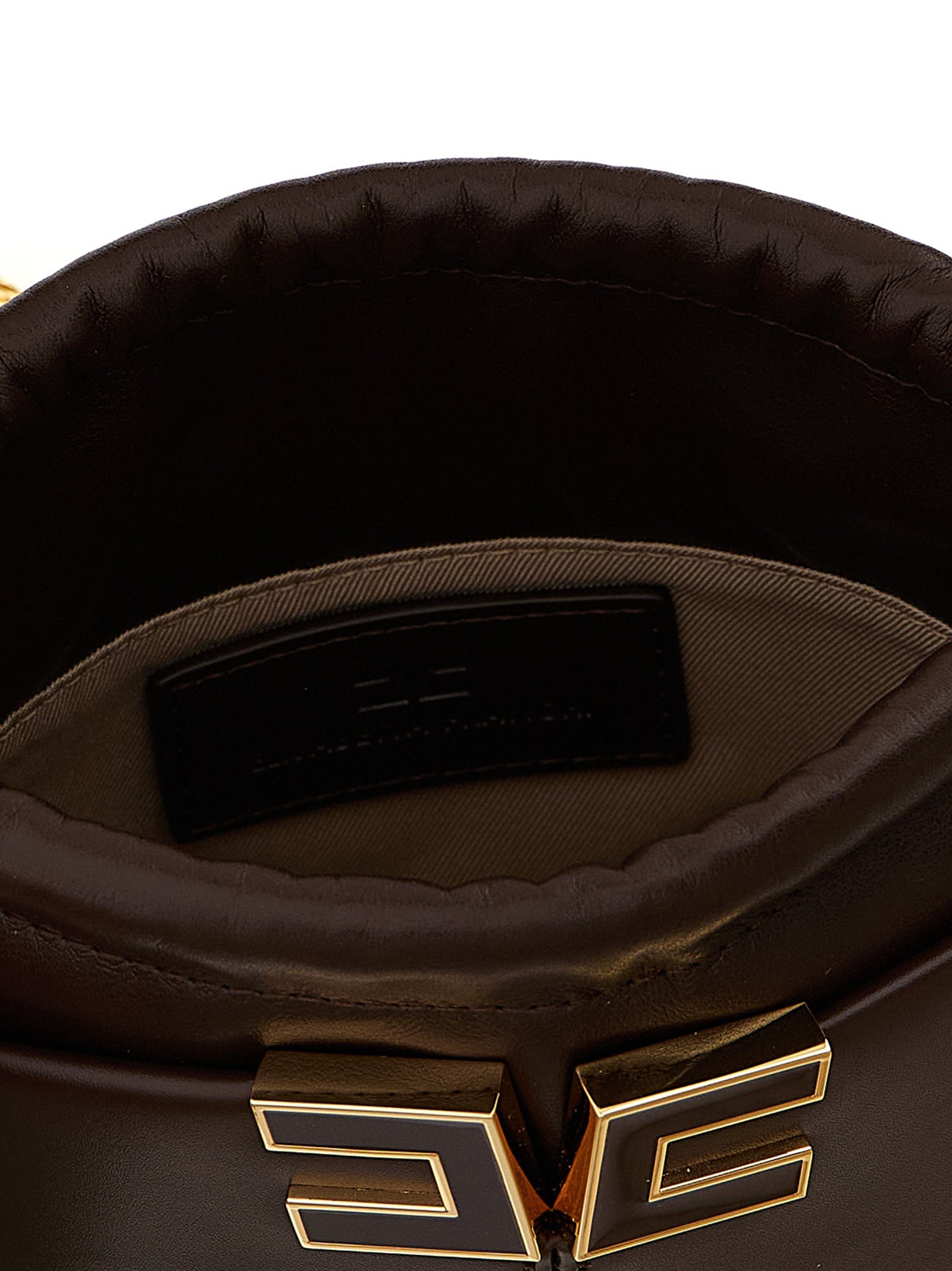 Logo bucket bag Brown Polyurethane Polyester Cotton Hand