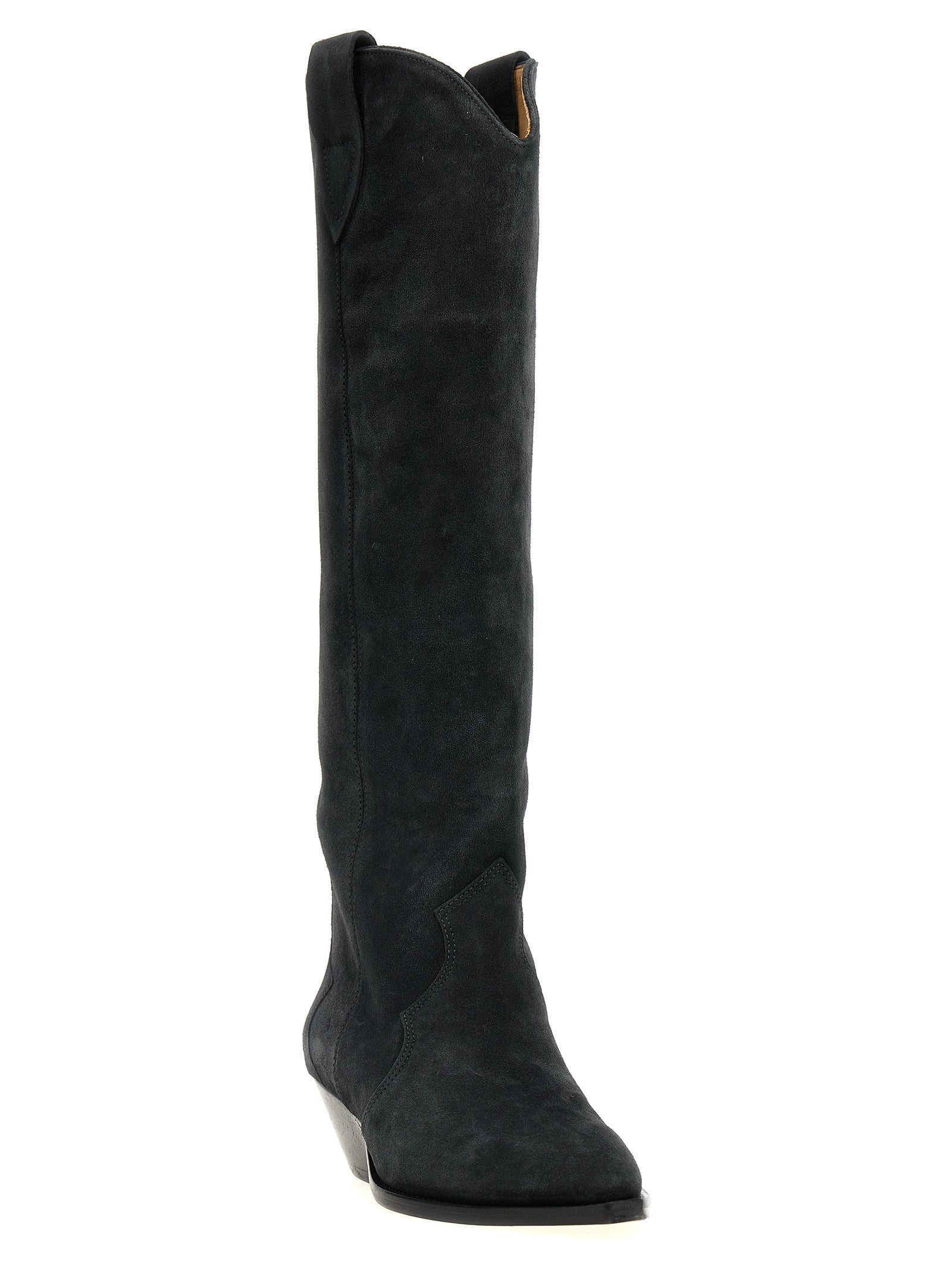 Denvee boots Black Calfskin Leather (bos Taurus) Boots, Ankle