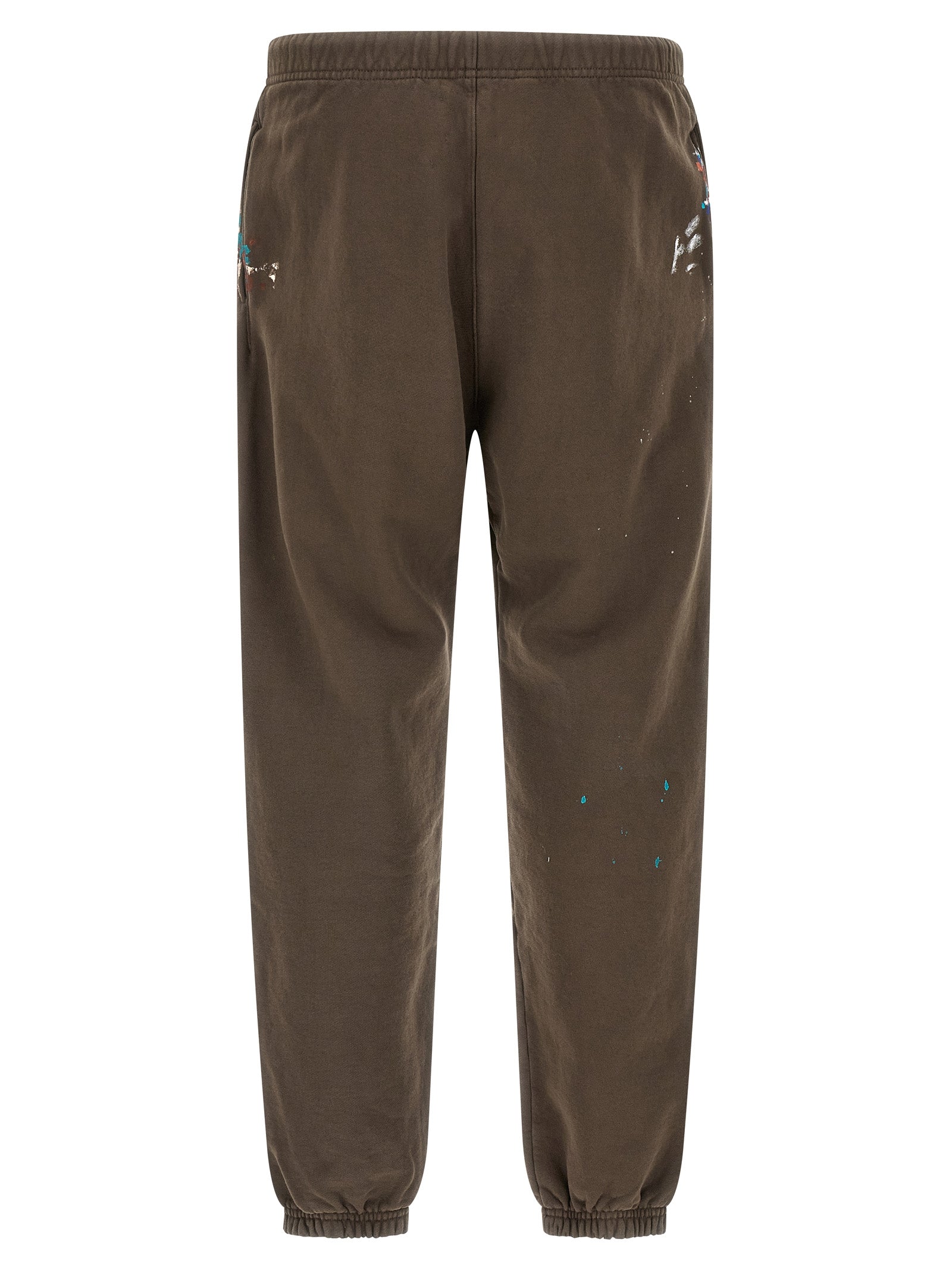 Gd French Logo Joggers Brown Cotton