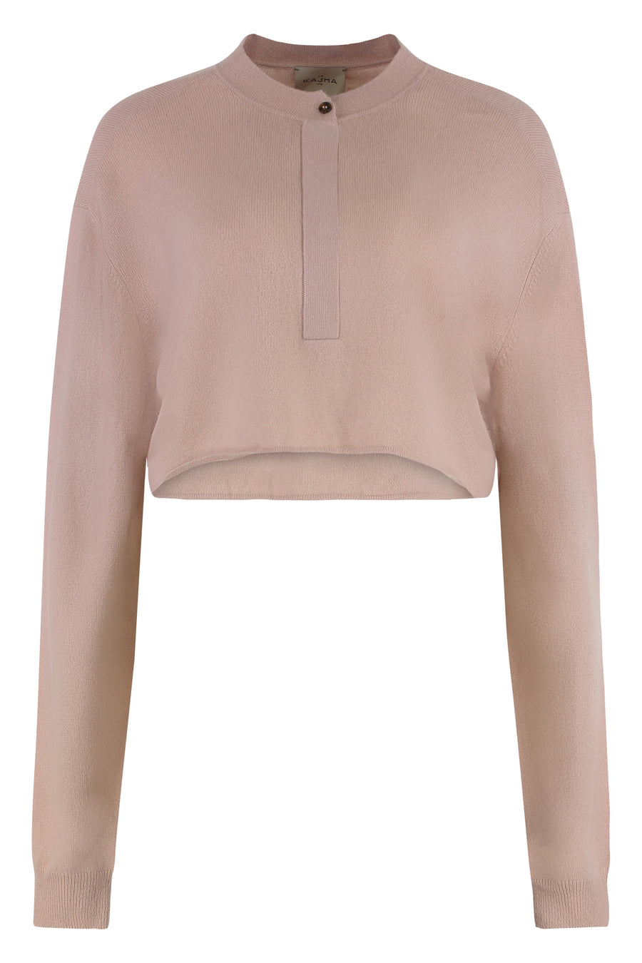 Cropped Sweater Light Pink Cashmere
