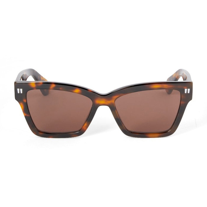 Off White OERI110 CINCINNATI 6064 Havana Brown Marrone Acetate Occhiali Da Sole