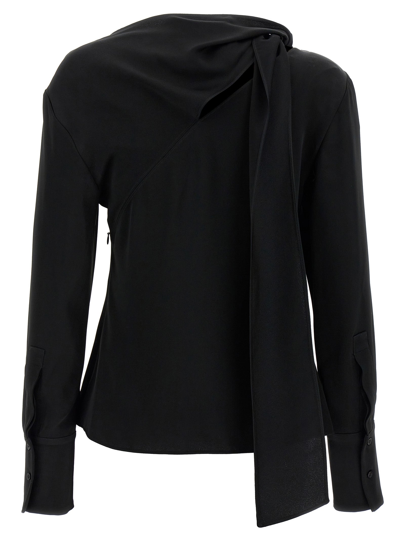 Viscose Blouse Black Shirt