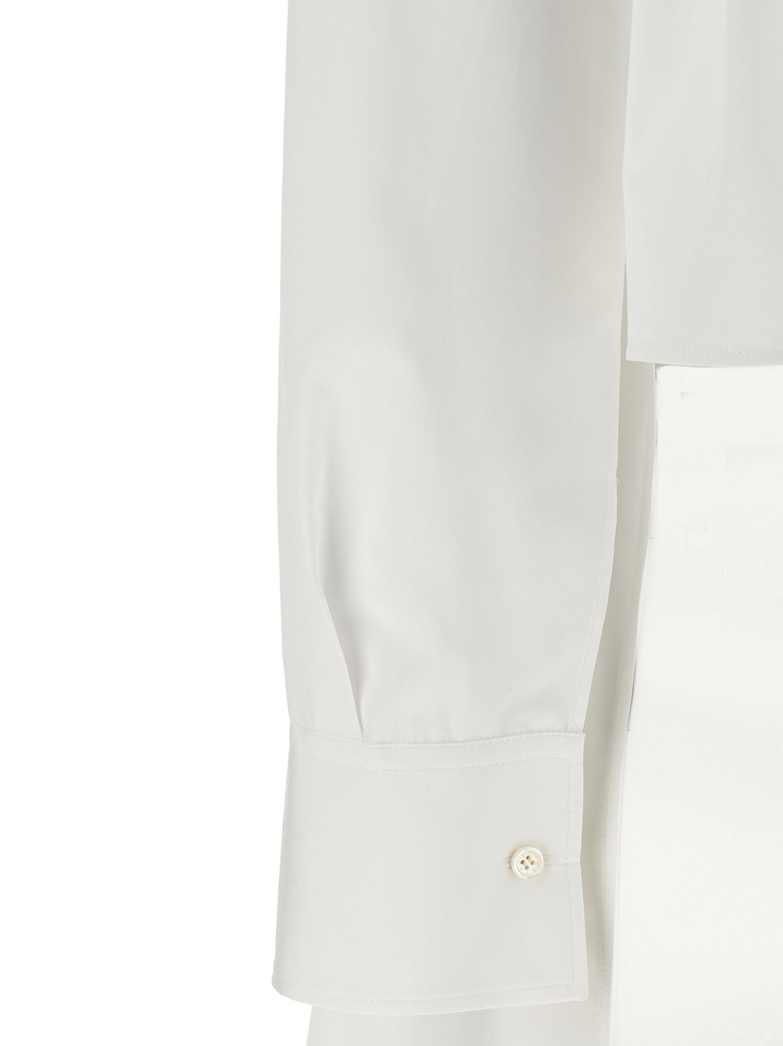 Asymmetric Shirt White Cotton Shirt, Blouse
