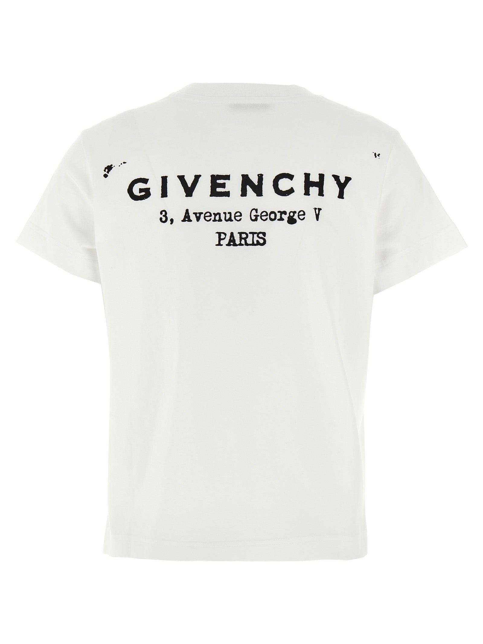 GIVENCHY Stamp T-shirt White/black Cotton