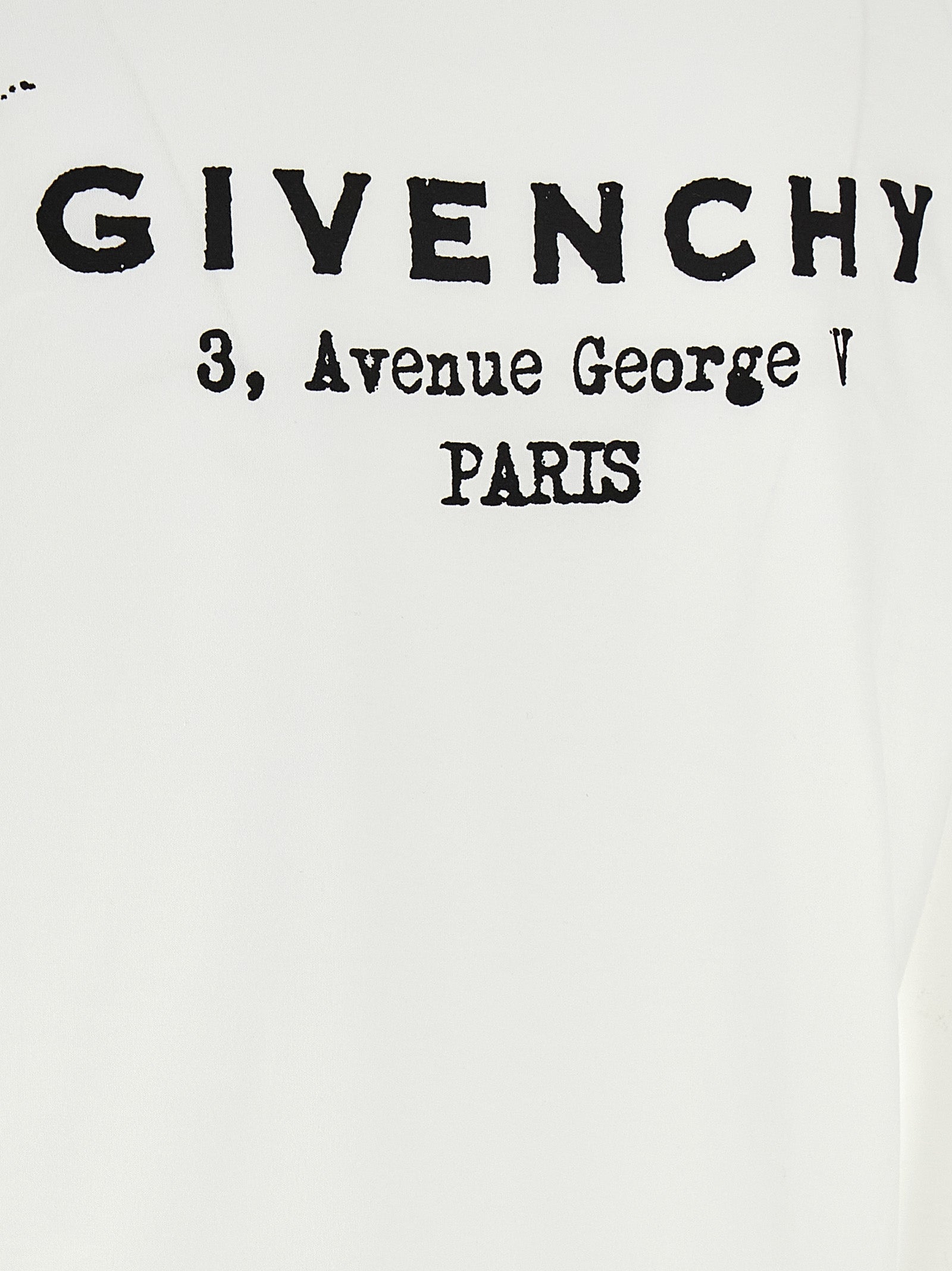 GIVENCHY Stamp T-shirt White/black Cotton