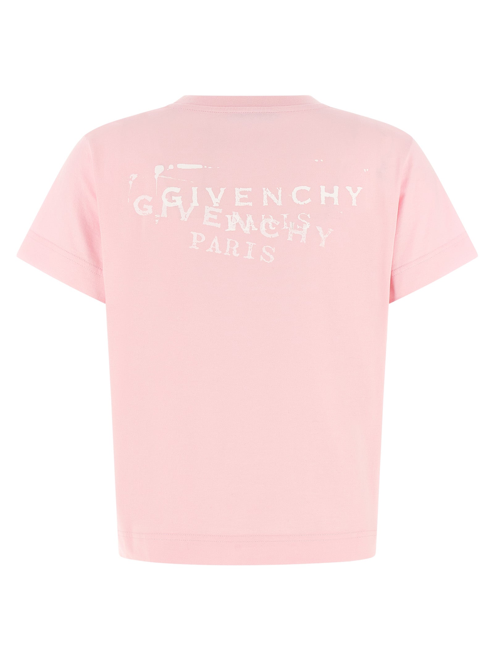 T-shirt Logo Stamp Pink Cotton
