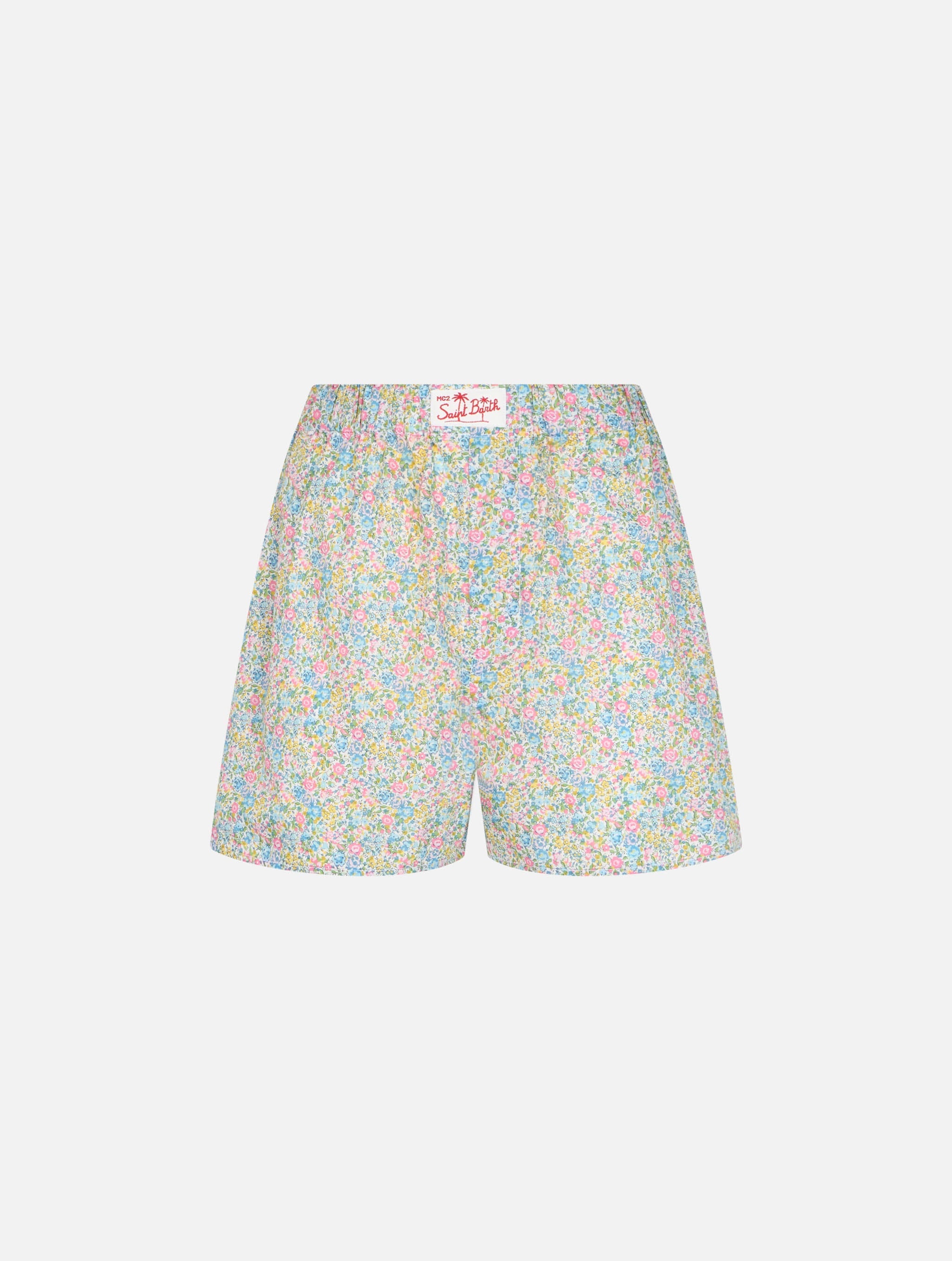 Boxy Floral Cotton Shorts | Special Edition Yellow Pant