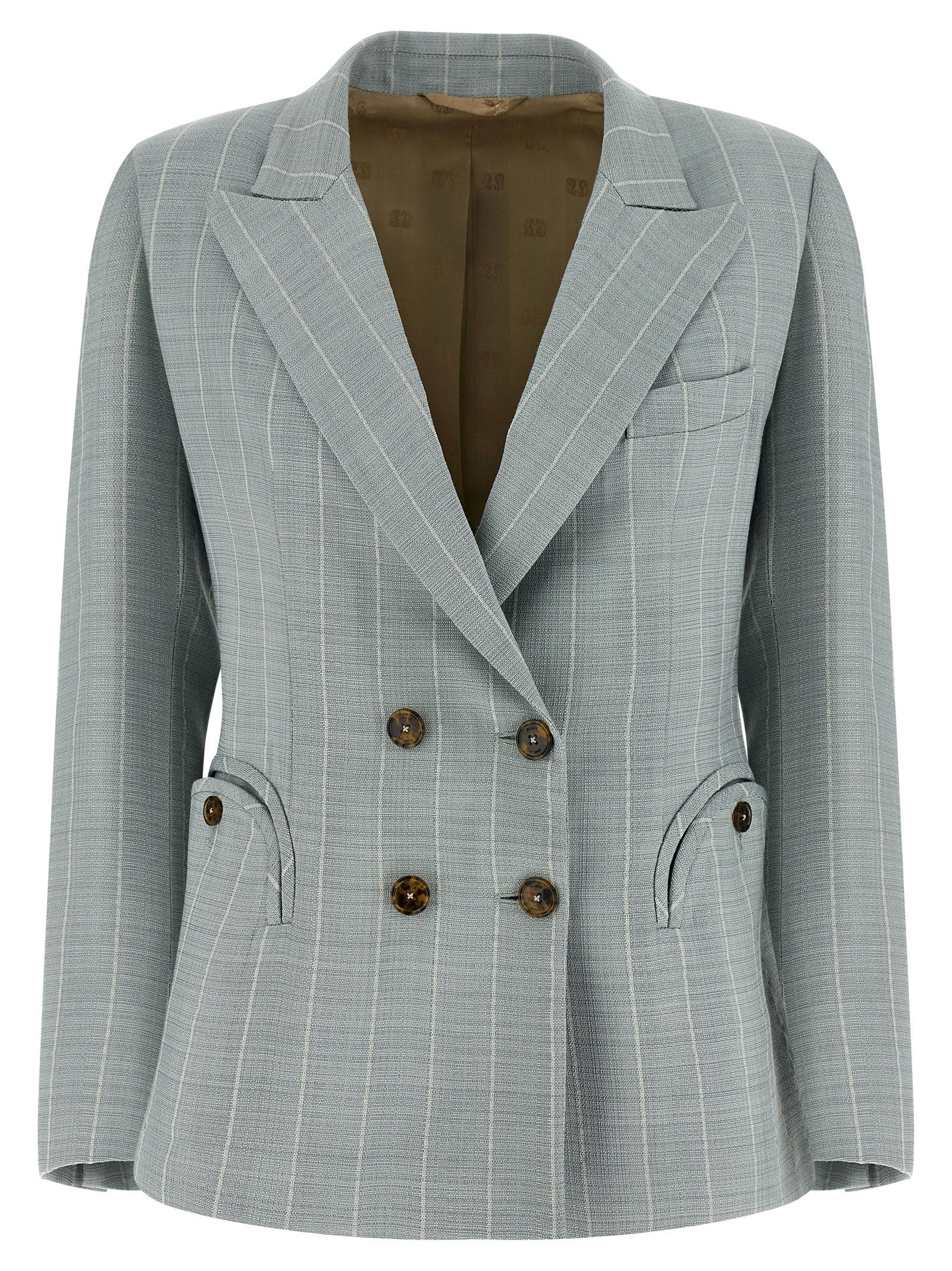 After You Charmer Blazer Light Blue Viscose Blazer, Suits