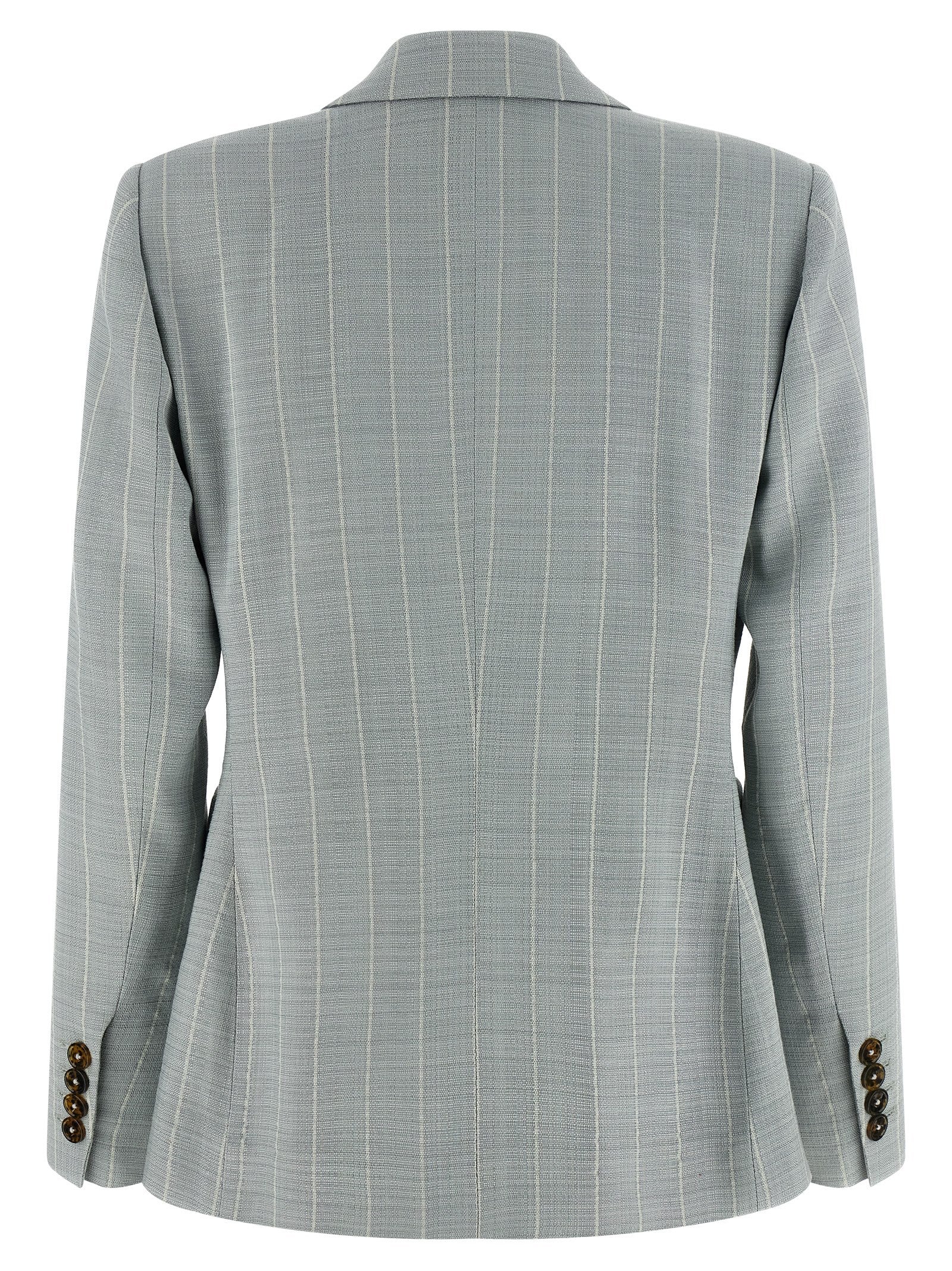 After You Charmer Blazer Light Blue Viscose Blazer, Suits