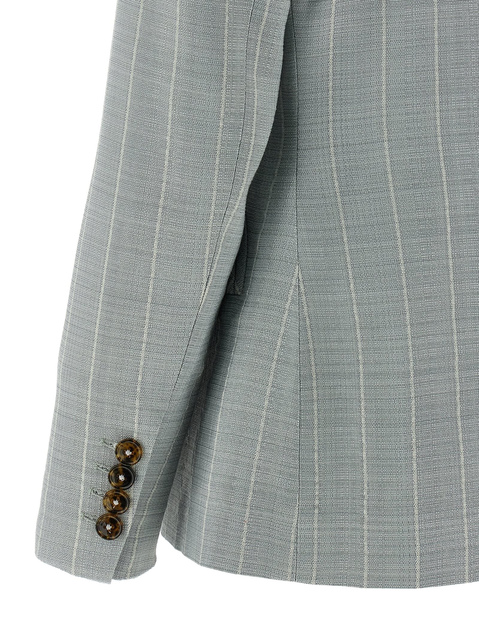 After You Charmer Blazer Light Blue Viscose Blazer, Suits