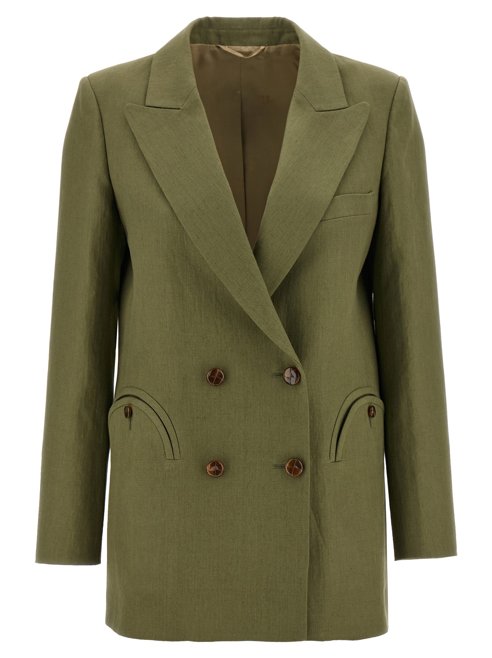 Mid-Day Sun Everyday Blazer Green Linen Blazer, Suits