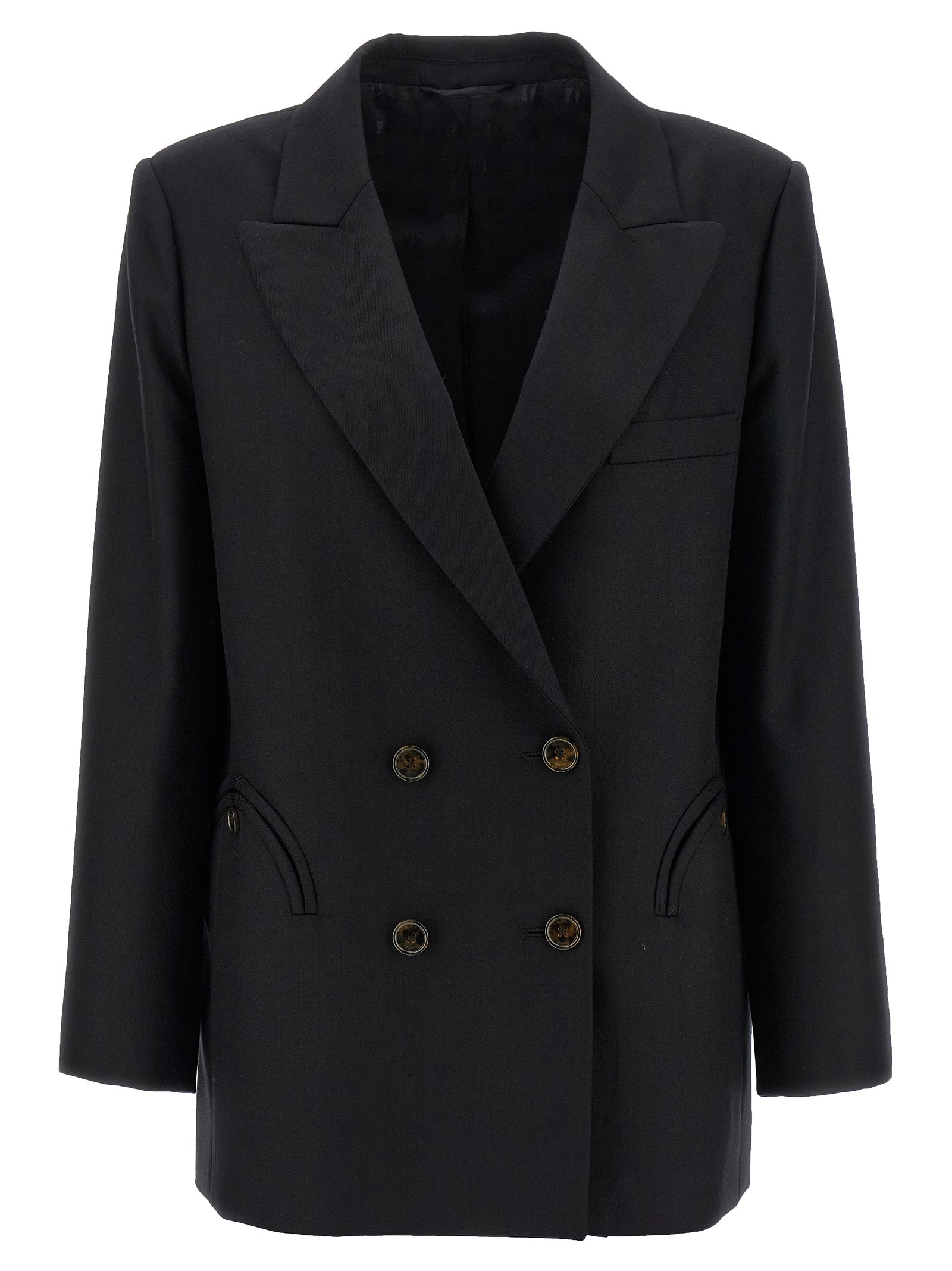 Alcanara Everynight Blazer Black Virgin Wool Blazer, Suits