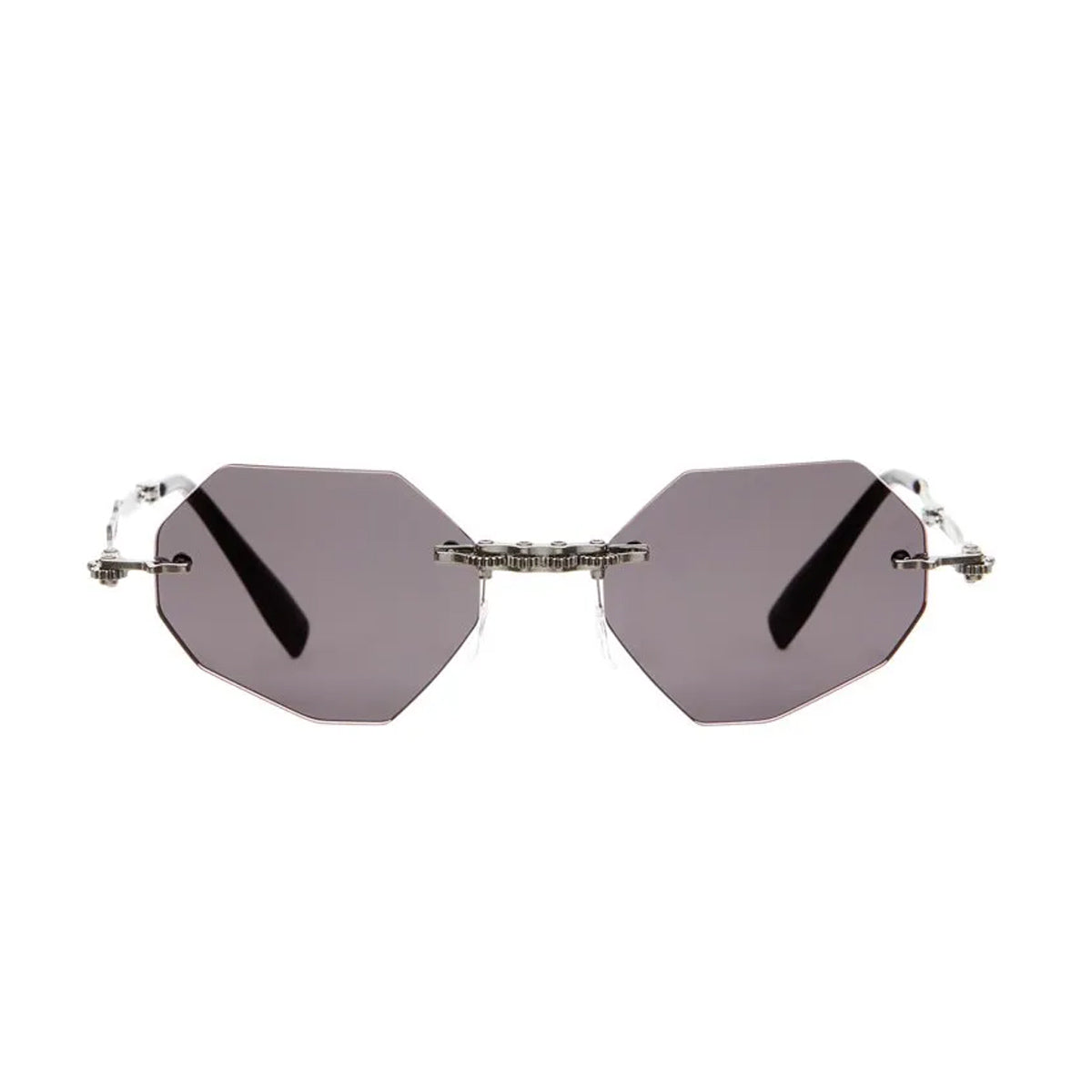 Maske H44 Machinery Rimless Series BB Grey Argento Metal Occhiali Sole