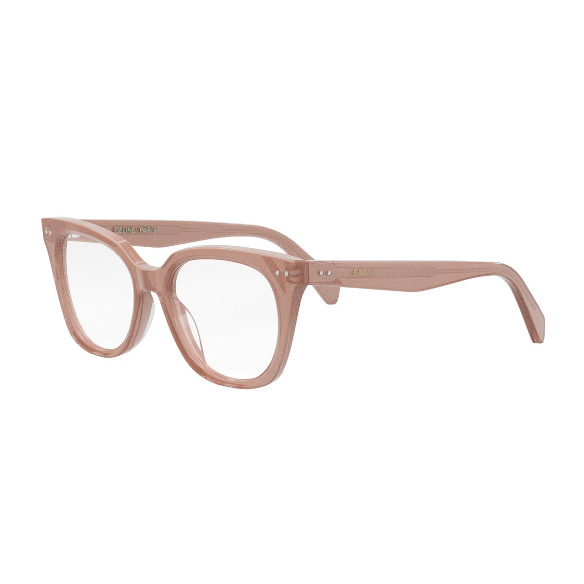 Celine CL50116I Thin 074 Rose Silver Glitter Rosa Acetate Occhiali Da Vista
