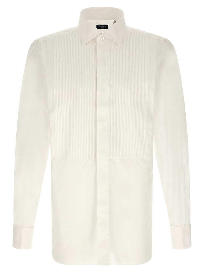 Napoli Classic Tuxedo shirt White Cotton Shirt, Blouse